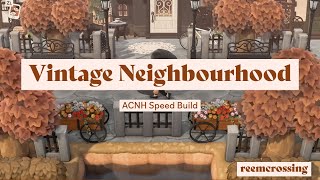 Vintage Neighbourhood | Speed Build | Animal Crossing New Horizons | ReemCrossing