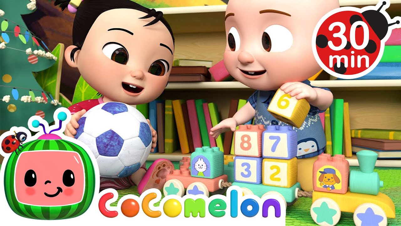 Winter Show & Tell Time | Cocomelon and Little Angel Nursery Rhymes