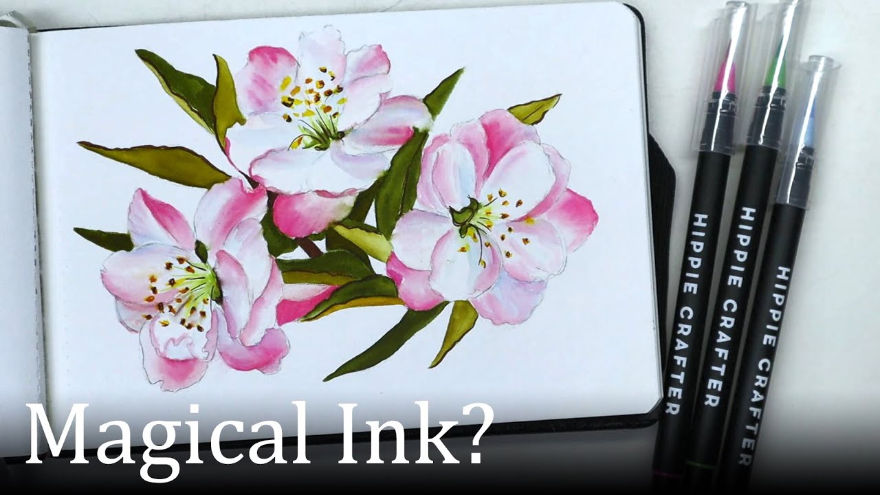 Trying out the Hippie Crafter WATERCOLOR BRUSH PENS // Review and