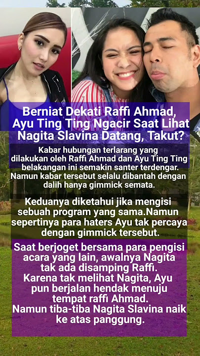 Berniat Dekati Raffi Ahmad, Ayu Ting Ting Ngacir Saat Lihat Nagita Slavina Datang