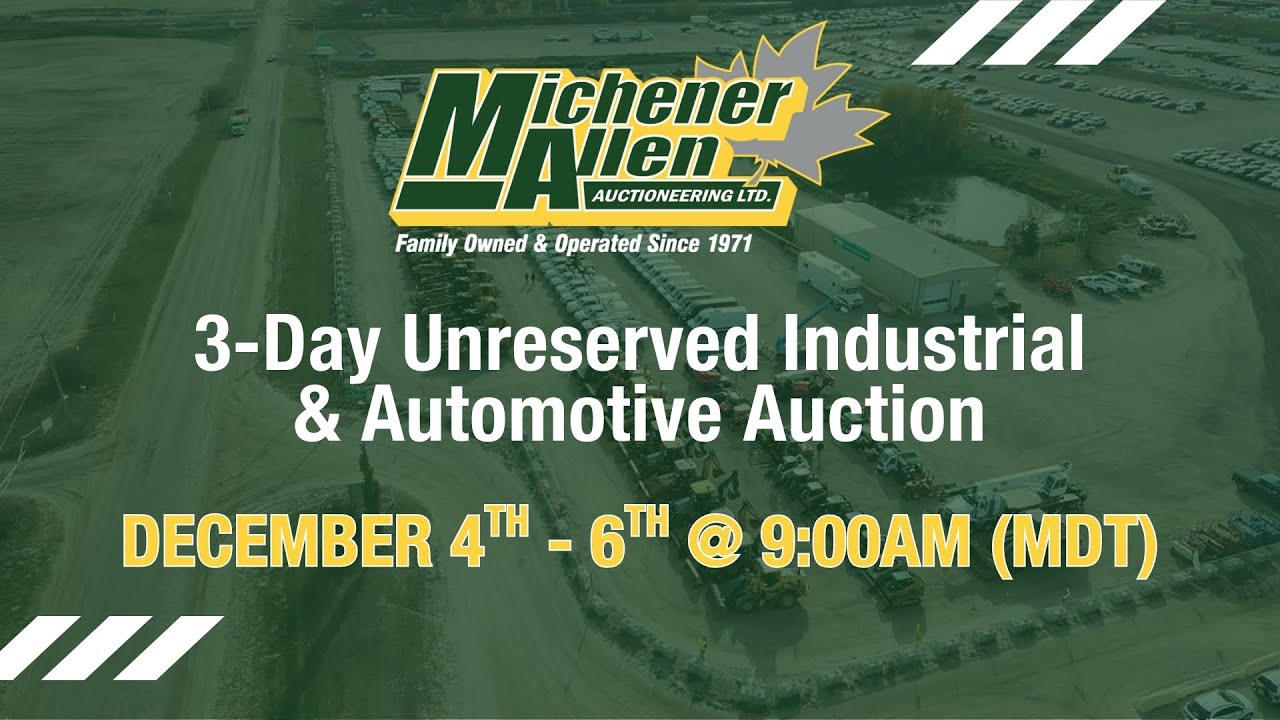 Michener Allen Industrial 3-Day Auction - December 2025