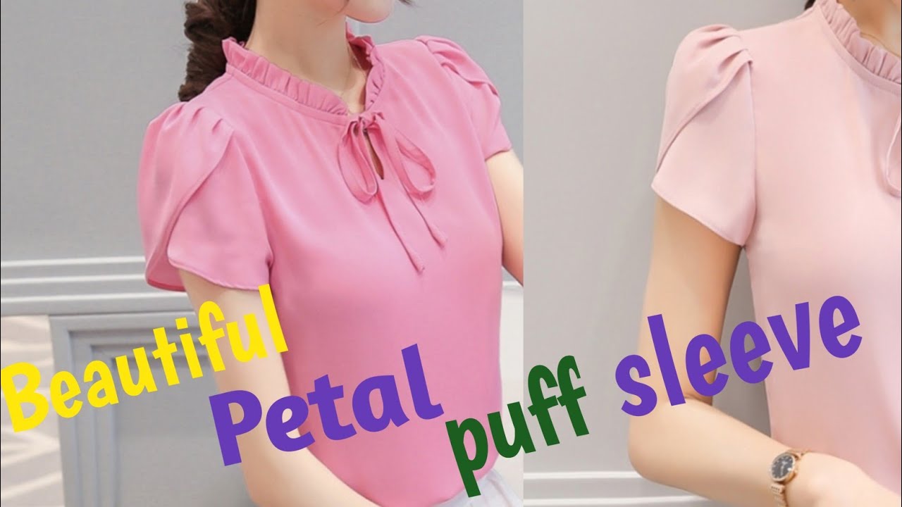 Petal / Tulip Puff Sleeve with paper pattern malayalam