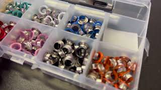 Grommets Kit Metal Eyelets with Installation Tool for DIY Project
