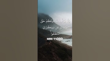 ماهر المعيقلي - سورة البقرة ( برواية حفص عن عاصم ) الأية 217
