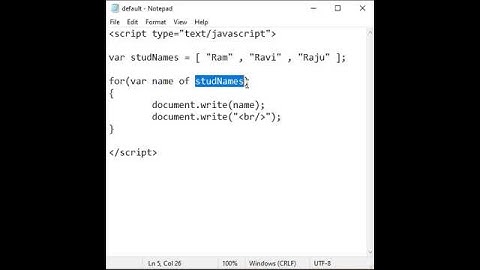 Loop through Array in JavaScript using for-of Loop - JavaScript #shorts 89 🚀