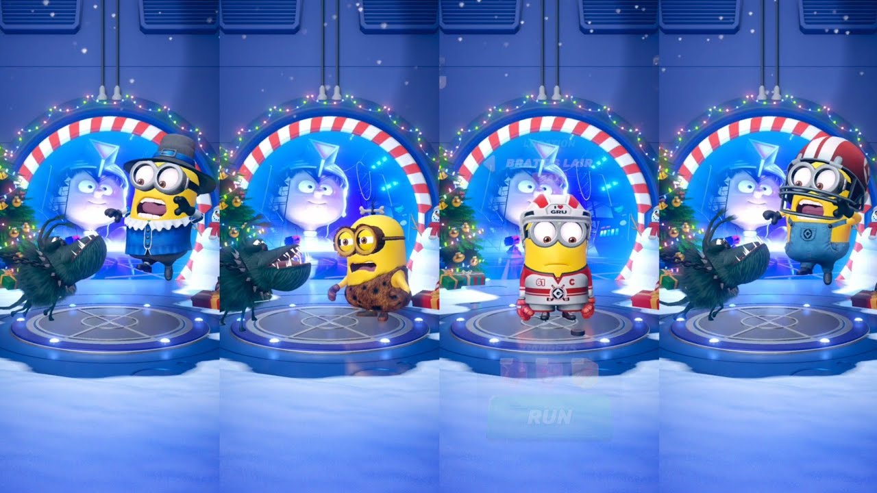 Pilgriminion vs Cro-Minion vs Hockey player vs Quarterback | New Minion rush |