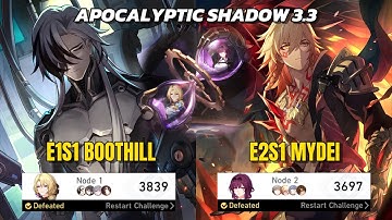 E1S1 Boothill Super Break & E2S1 Mydei True Damage | Apocalyptic Shadow 3.3 | Honkai: Star Rail