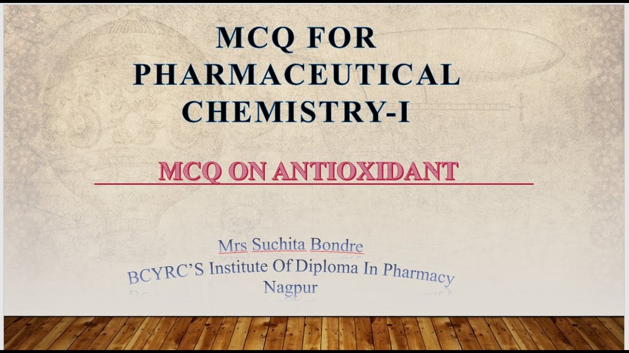 MCQ on Antioxidant YouTube