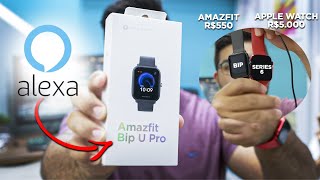 Unboxing do "Apple Watch" barato da Xiaomi com ALEXA INTEGRADA e MAIS BATERIA! 😍 AMAZFIT BIP U PRO!