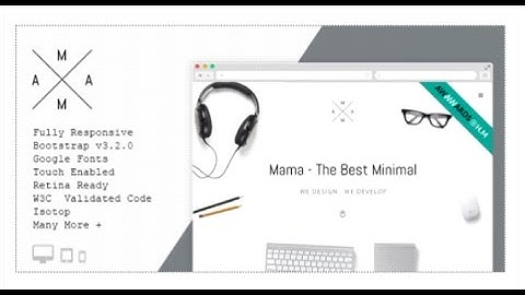Mama - Creative Minimal Responsive Portfolio HTML5 Template | Themeforest Download