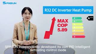 Sprsun Self-developed Controller Series R32 DC Inverter Air Source Heat Pump