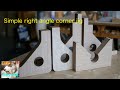 Simple right angle corner jig