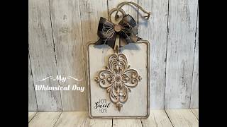 I'm in love with this Hobby Lobby clearance sign I repurposed!