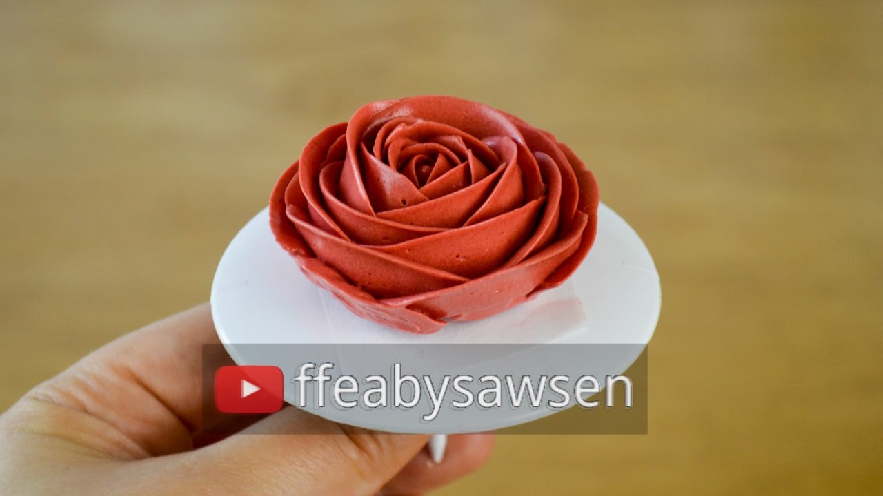 How to make beautiful cake decorating roses easily