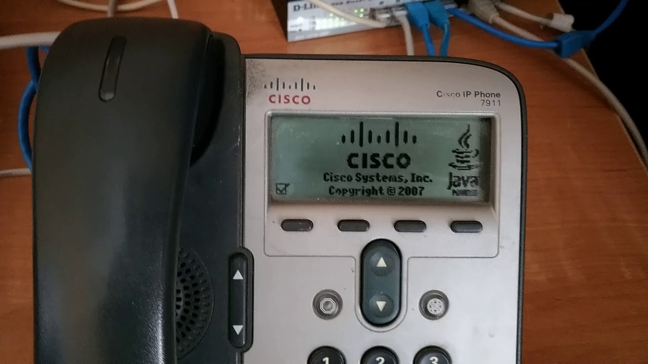 Процесс прошивки Cisco 7911 SIP - YouTube