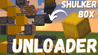 Simple Shulker Unloader | 1-Wide & Tilable | Minecraft Bedrock 1.17/18+