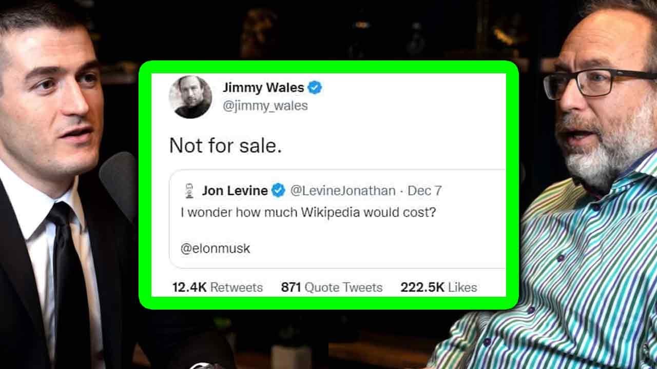 Wikipedia founder response to Elon Musk: Not for sale