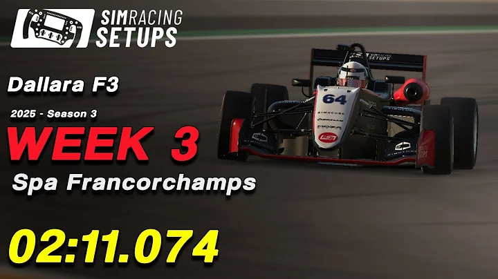 02:11.074 - Dallara F3 - Spa Francorchamps + SETUP (2025S3 W3)