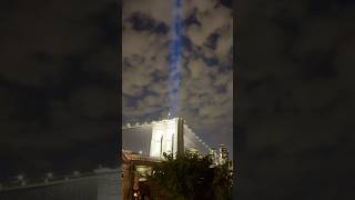 Tribute in Light for 9/11 ✨#newyork #twintowers #brooklynbridge #911 #nyc #manhattan #newyorkcity