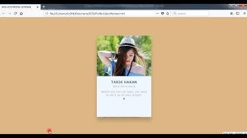PART 1 - BUILDING PROFILE USER INTERFACE DESIGN FOR ALL WEB PAGES  IN SASS (SCSS)