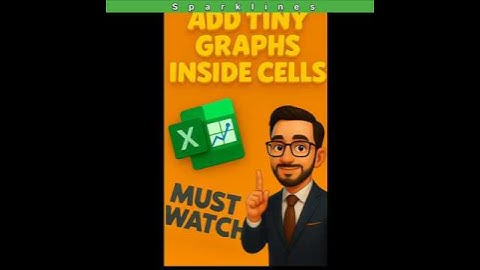 Add Sparklines inside cells, MINI charts          #dataextractor #exceltricks #microsoft #excel
