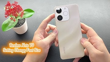 Realme Note 70 Setting Change Font Size