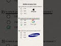 Mobile company Quiz 📲 || Quiz Part 317