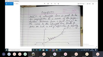 Asymptotes  | Engineering math I  | Bachelor in engineering