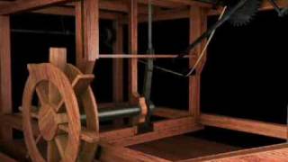 Sega idraulica - Hydraulic saw - Leonardo da Vinci (animazione) | Museoscienza