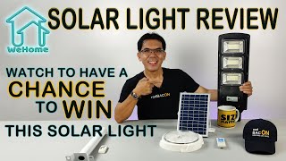 Solar Light Honest Review - WeHome  Solar Street Light and Solar Ceiling Indoor Light (Tagalog) by rodBAC ON 40,744 views 2 years ago 26 minutes