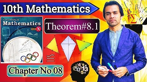 Theorem 8.1 | Chapter 08 Projection of a side of a triangle | Class 10th Maths KPK board