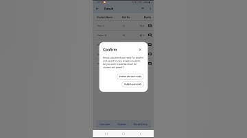 Publish Exam Marks from App