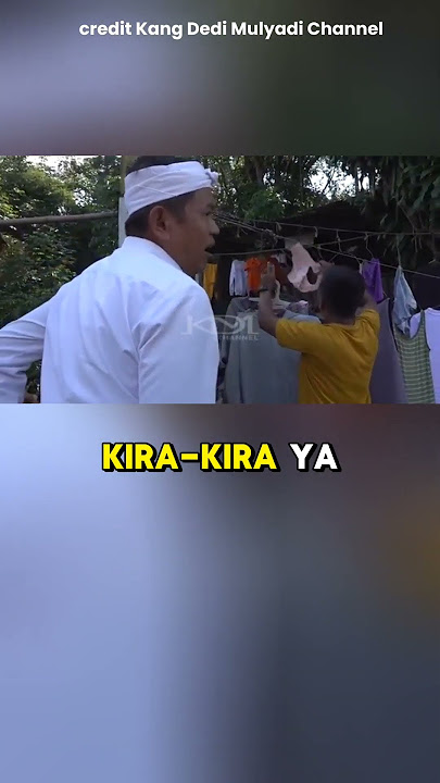 KETIKA GUBERNUR KDM SEMPROT 'KANG IROH' YANG JEMUR CELANA DALAM DI PINGGIR JALAN #kdm #gubernurkdm