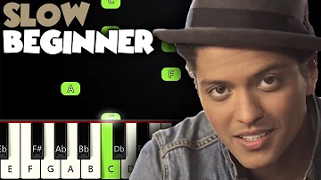 Just The Way You Are - Bruno Mars | SLOW BEGINNER PIANO TUTORIAL + SHEET MUSIC by Betacustic