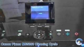 Canon MG5350: How to do Cleaning Cycle/Deep Cleaning - YouTube