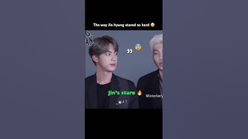 Taejin: The way Jin hyung stared so hard 😳 #taejin #bts #shorts #btsshorts #jin #taehyung
