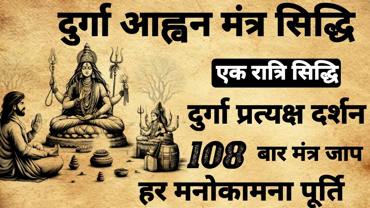 दुर्गा आह्वन मंत्र सिद्धि | एक दिवसीय साधना |