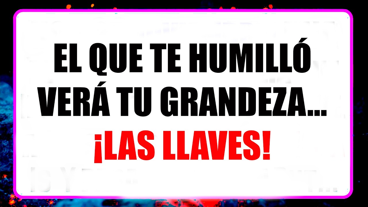 🛑 Dios revela: La persona que te humilló hoy verá cómo los Ángeles te entregan las llaves de tu...