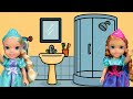 Bedtime routine! Elsa &amp; Anna toddlers - Is someone wasting time?  Shower - brushing teeth