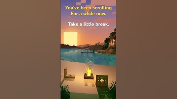 Stop scrolling for a second, take a break. #peaceful #soothing #rest #minecraft #mc #peace #games