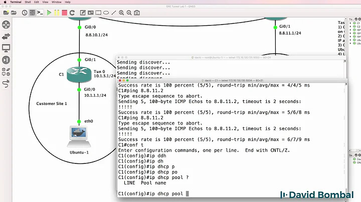 GNS3 Labs: GRE Tunneling across BGP Internet routers: Answers Part 1