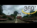 [360] Nunggunya lama, pas dateng Kereta Api nya deket banget!