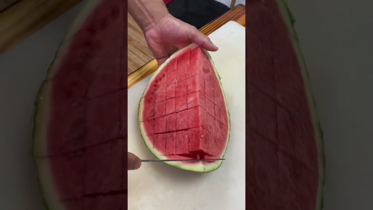  In Bio Satisfying Watermelon Cutting Fruitcutting HowTo Healthyliving Fruit Usashorts