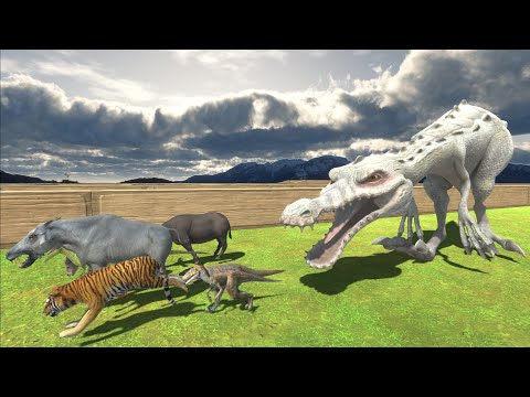 Escape from Rudy Albino Baryonyx - Animal Revolt Battle Simulator