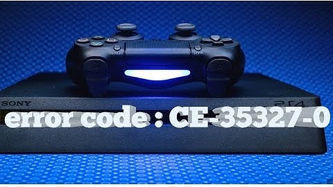 The error code (CE-35327-0)