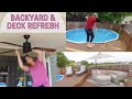 FINISHING THE BACKYARD/DECK REFRESH | EASY OUTDOOR UPDATES