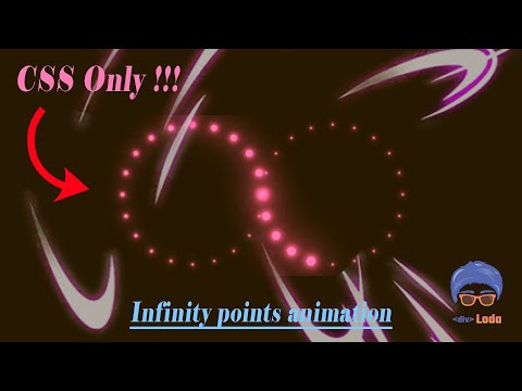 Infinity points animation effect by HTML&CSS only !! #css #html