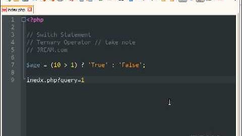 12 PHP - Switch & Ternary.flv