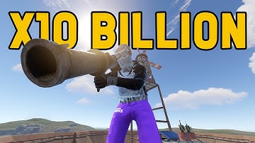 Playing a X10,000,000,000 Rust Server is INSANE