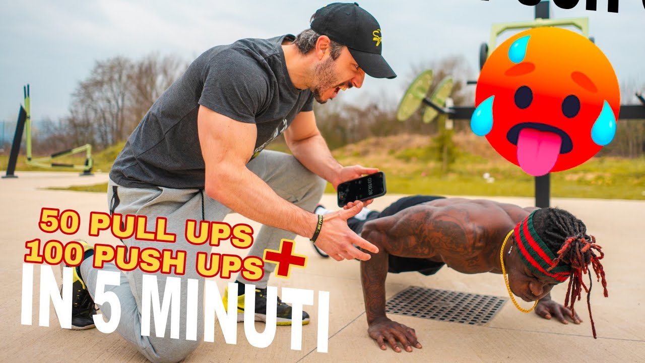 50 Pull ups + 100 Push ups in 5 Min. - Showtime GP Challenge - YouTube